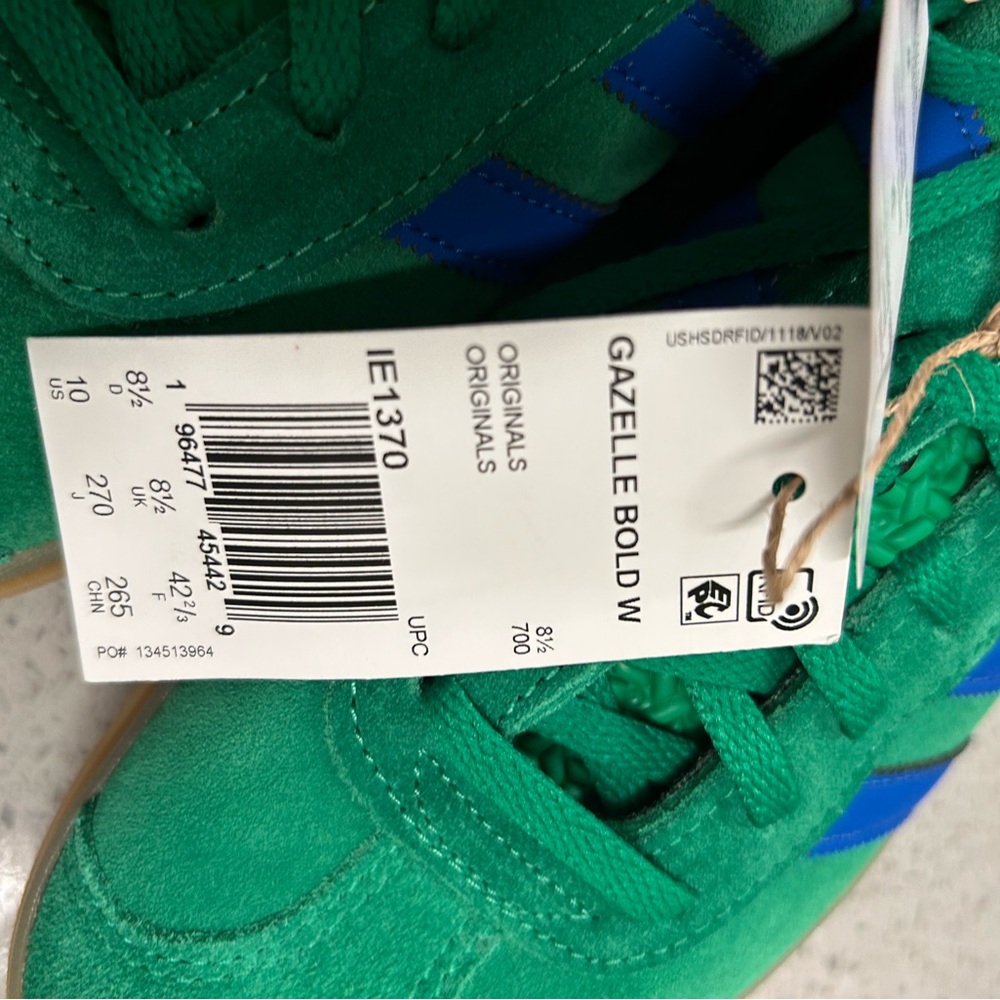 Adidas Women’s Gazelle bold sneakers size 10 NEW - Picture 9 of 12